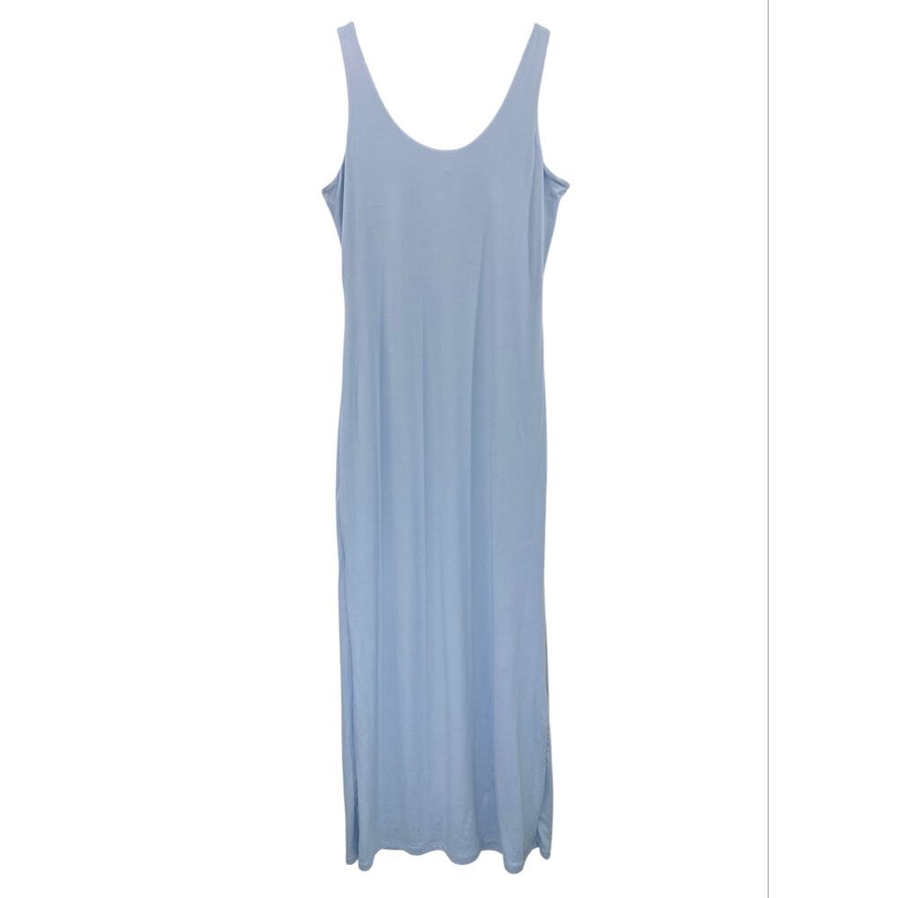 NWT Bumpsuit The Elle Maternity Midi Dress Powder Blue Size L Bodycon Stretch - Picture 5 of 9